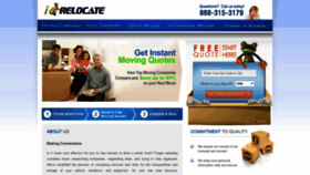 What Irelocate.net website looked like in 2018 (5 years ago)