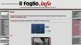 What Ilfoglio.info website looked like in 2018 (5 years ago)