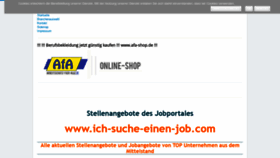 What Ich-suche-einen-job.com website looked like in 2018 (5 years ago)