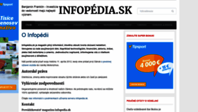 What Infopedia.sk website looked like in 2018 (5 years ago)