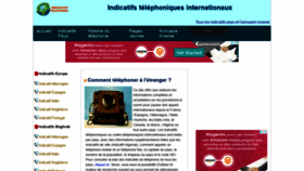 What Indicatif-telephone.net website looked like in 2018 (5 years ago)