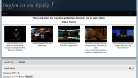 What Impfrisiko.eu website looked like in 2018 (7 years ago)