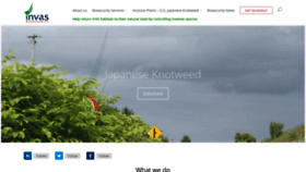What Invasivespecies.ie website looked like in 2018 (5 years ago)