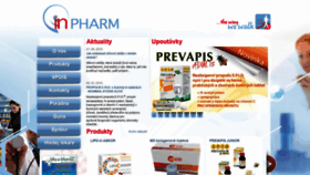 What Inpharm.cz website looked like in 2018 (5 years ago)