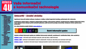What Inteco4u.cz website looked like in 2018 (5 years ago)
