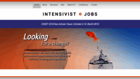 What Intensivistjobs.com website looked like in 2018 (5 years ago)