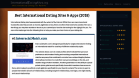 What Internationaldatingsites.org website looked like in 2018 (5 years ago)