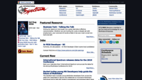 What Intl-spectrum.com website looked like in 2018 (5 years ago)