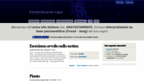 What Interpretazione-sogni.it website looked like in 2018 (5 years ago)