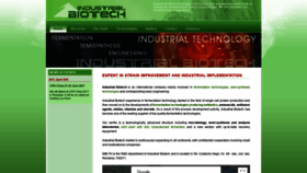 What Industrialbiotech.biz website looked like in 2018 (5 years ago)