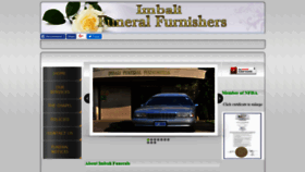 What Imbalifunerals.co.za website looked like in 2018 (5 years ago)
