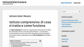 What Istitutocelerilovere.it website looked like in 2018 (5 years ago)