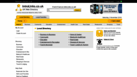 What Introlinks.co.uk website looked like in 2018 (5 years ago)