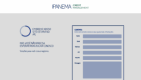 What Ipanemacm.com.br website looked like in 2018 (5 years ago)