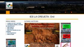 What Ieslacreueta.es website looked like in 2018 (5 years ago)