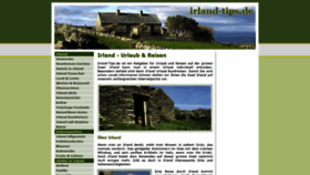 What Irland-tips.de website looked like in 2018 (5 years ago)
