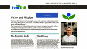 What Inner-shift.com website looked like in 2018 (5 years ago)