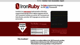 What Ironruby.net website looked like in 2018 (5 years ago)