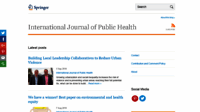 What Ijph.blogs.springer.com website looked like in 2018 (5 years ago)