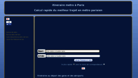 What Itineraire-metro.fr website looked like in 2018 (5 years ago)