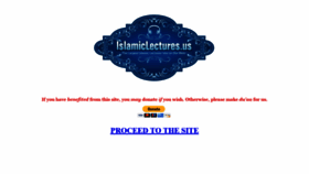 What Islamiclectures.us website looked like in 2018 (5 years ago)