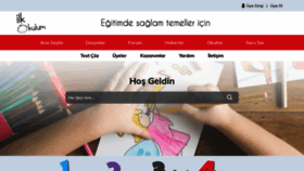What Ilkokulum.com website looked like in 2018 (5 years ago)