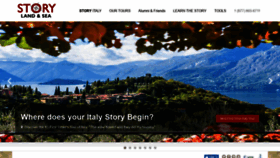 What Italystory.com website looked like in 2018 (5 years ago)