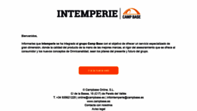 What Intemperie.cat website looked like in 2018 (5 years ago)