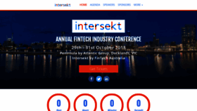 What Intersektfestival.com website looked like in 2018 (5 years ago)