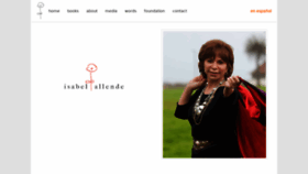 What Isabelallende.com website looked like in 2018 (5 years ago)