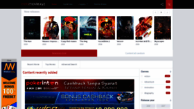 What Indomovie.biz website looked like in 2018 (5 years ago)
