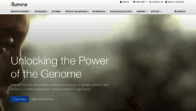 What Illumina.com website looked like in 2018 (5 years ago)