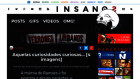 What Insanos.com.br website looked like in 2018 (5 years ago)