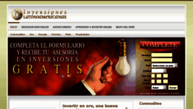 What Inversioneslatinoamericanas.com website looked like in 2011 (12 years ago)