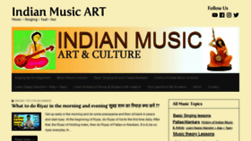 What Indianmusicart.com website looked like in 2018 (5 years ago)