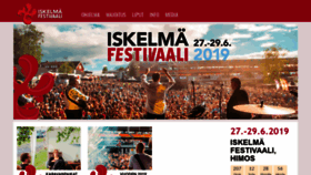What Iskelmafestivaali.fi website looked like in 2018 (5 years ago)
