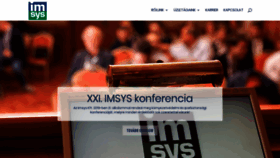 What Imsys.hu website looked like in 2018 (5 years ago)