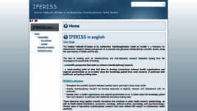 What Iferiss.org website looked like in 2018 (5 years ago)