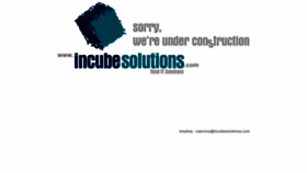 What Incubesolutions.com website looked like in 2018 (5 years ago)