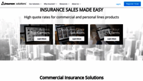 What Insureonsolutions.com website looked like in 2018 (5 years ago)