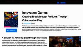 What Innovationgames.com website looked like in 2018 (5 years ago)
