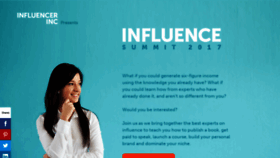 What Influencesummit.co website looked like in 2018 (5 years ago)