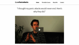 What Ilovepanicattacks.com website looked like in 2018 (5 years ago)