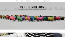 What Isthismutton.com website looked like in 2018 (5 years ago)