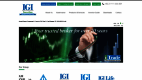 What Igisecurities.com.pk website looked like in 2018 (5 years ago)