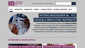 What Interieurdesigner.nl website looked like in 2018 (5 years ago)