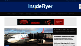 What Insideflyer.dk website looked like in 2018 (5 years ago)