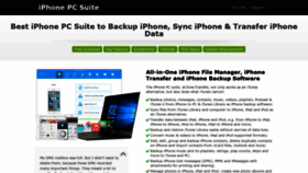 What Iphonepcsuite.com website looked like in 2018 (5 years ago)