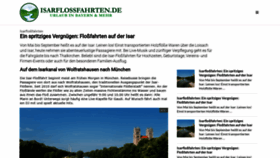 What Isarflossfahrten.de website looked like in 2018 (6 years ago)