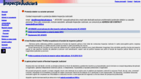 What Inspectiajudiciara.ro website looked like in 2018 (5 years ago)